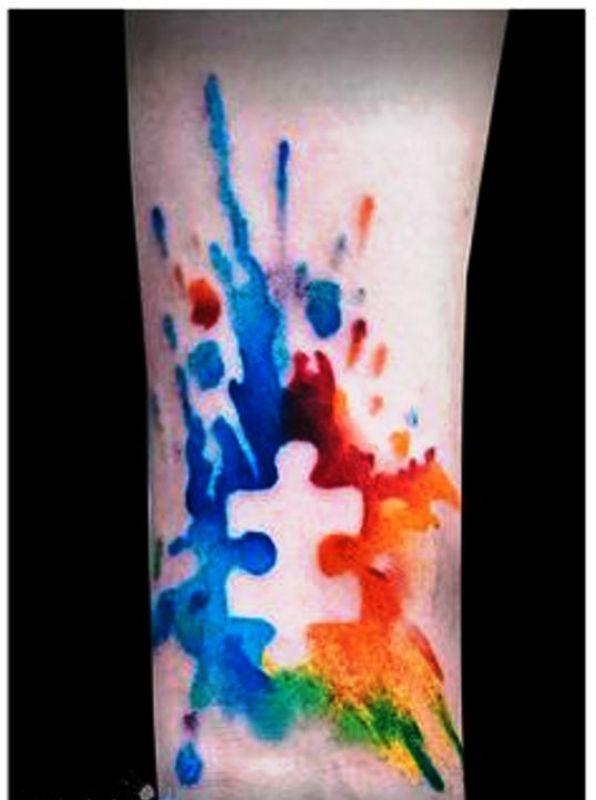 Adorable Autism Tattoo On Wrist
