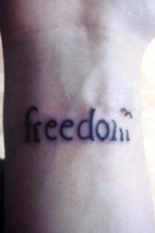 Adorable Freedom Wrist Tattoo