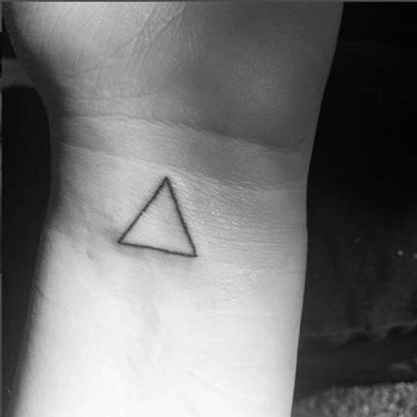 Adorable Triangle Tattoo