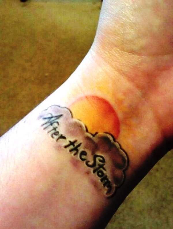 After The Sun Tattoo On Wrist