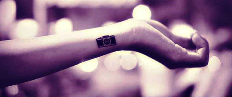 Amazing Camera Tattoo On Wrist