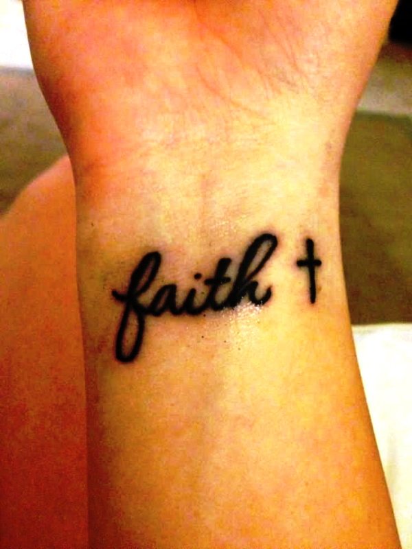 Amazing Faith Tattoo On Wrist