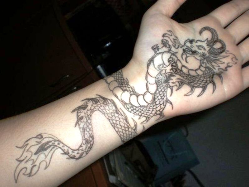 Dragon Wrist Tattoo Designs - wide 6