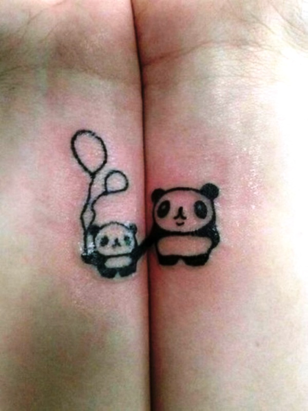 Beautiful Panda Tattoo On Wrist