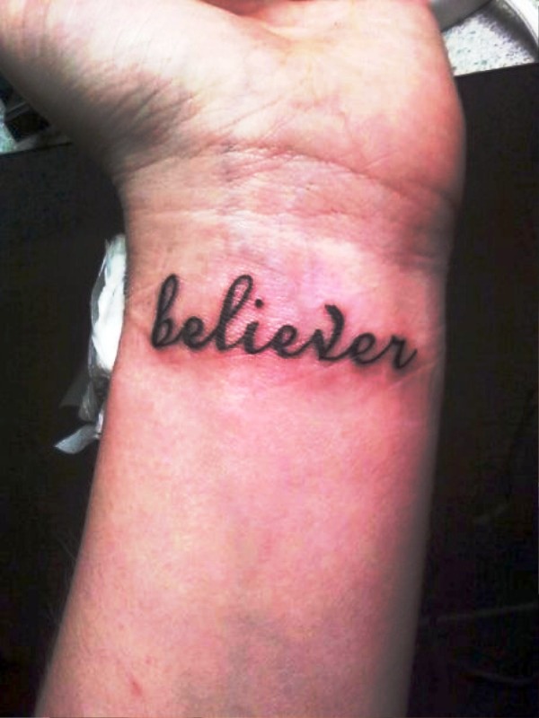 Believer Wrist Tattoo