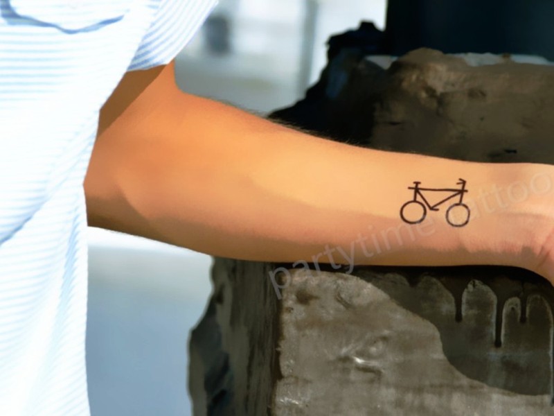 Bicycle Tattoo On Wrist