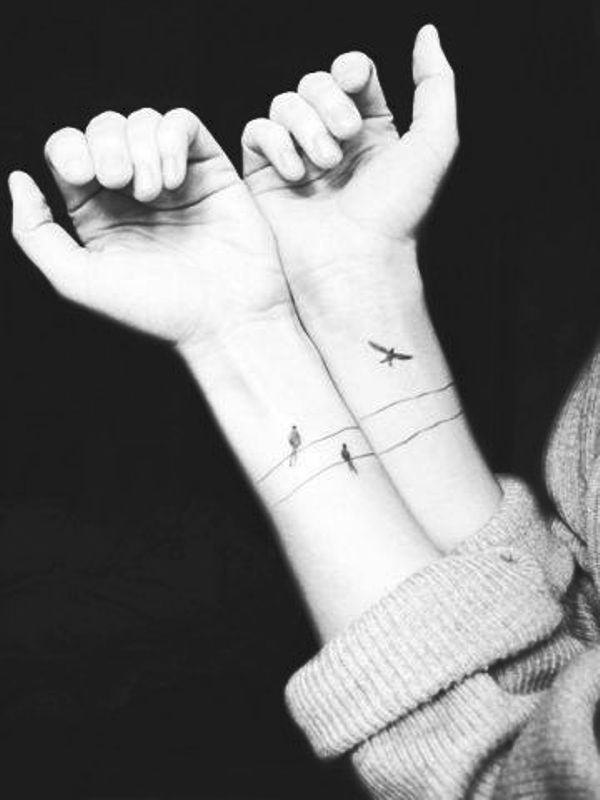 Birds Tattoo On Wrist Image