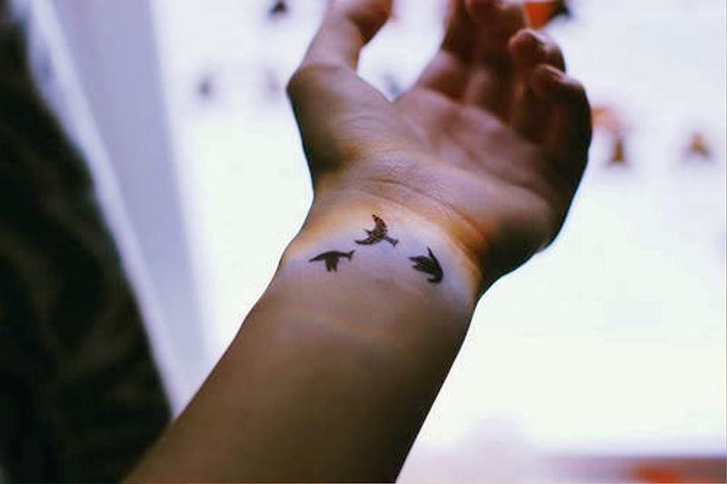 Birds Wrist Tattoo