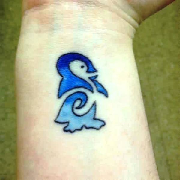Blue Penguin Tattoo