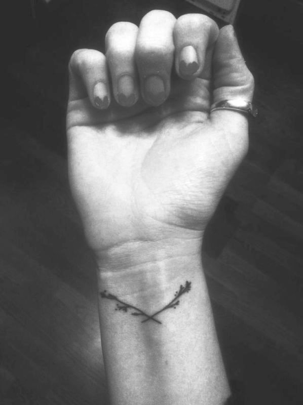 Branches Tattoos On Wrist