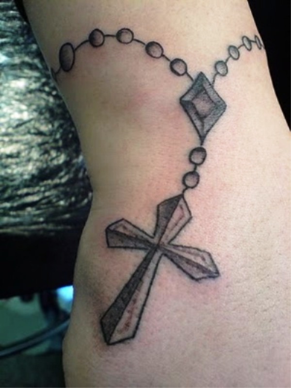 Celtic Cross Wrist Tattoo Design