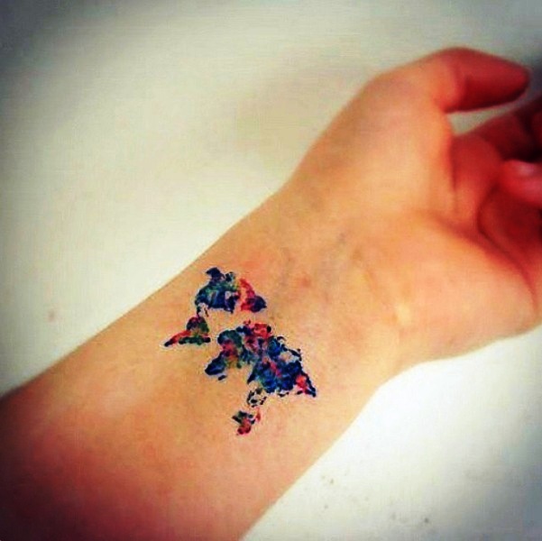 Colorful Tattoo On Wrist