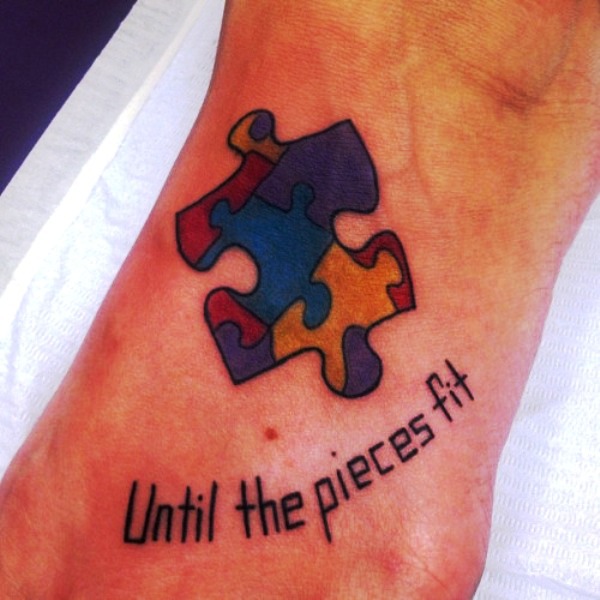 Cute Autism Tattoo On Wrist