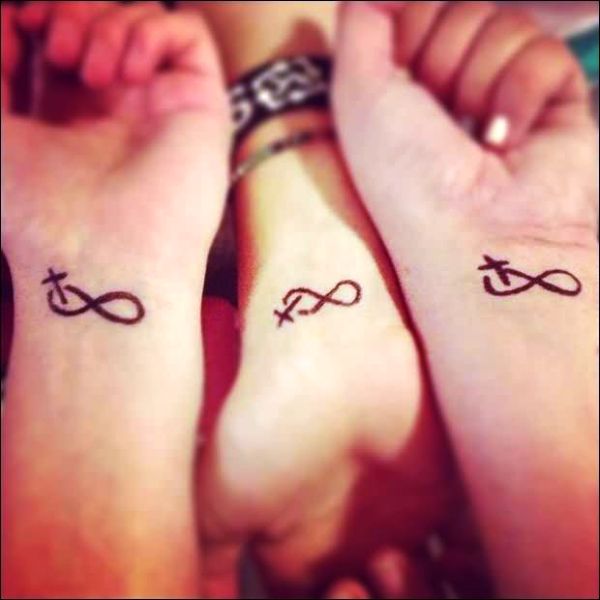 Cross Tattoos With Infinity Symbol