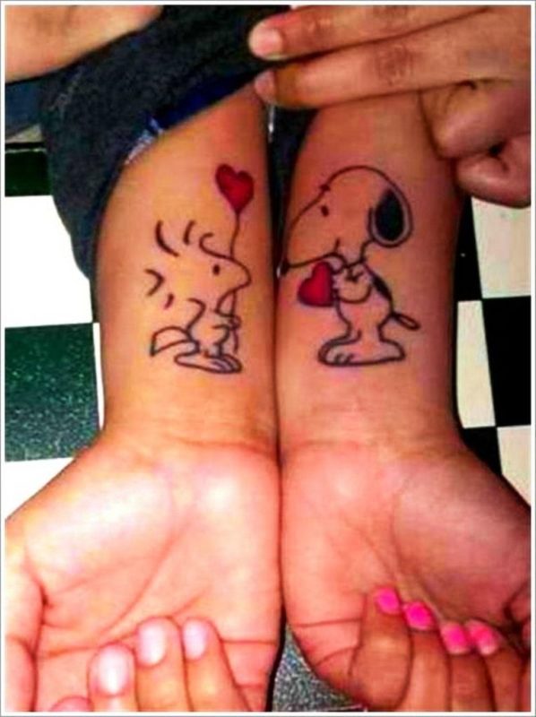 Cute Cartoon Wrist Tattoo
