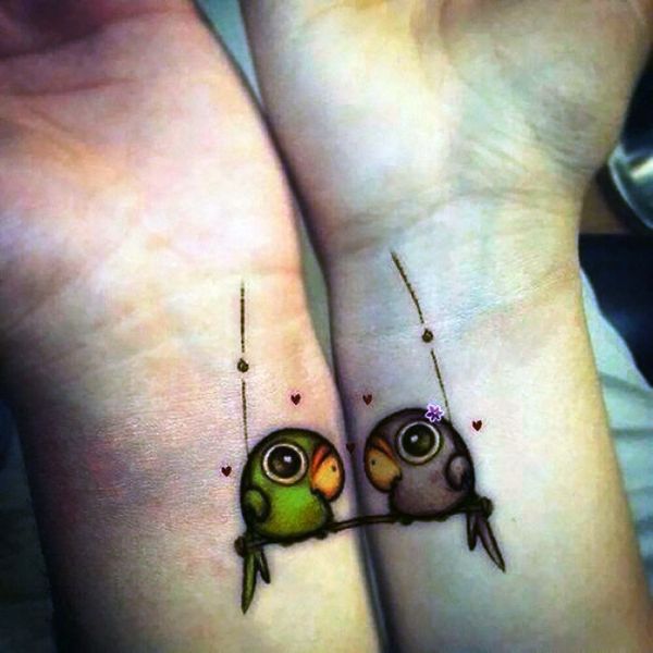 Cute Parrot Tattoo