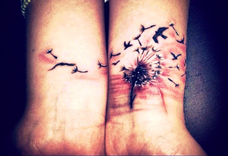 Dandelion Wrist Tattoo