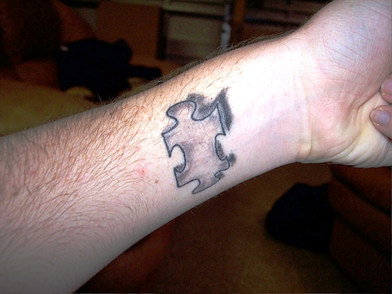 Delightful Autism Tattoo On Wrist