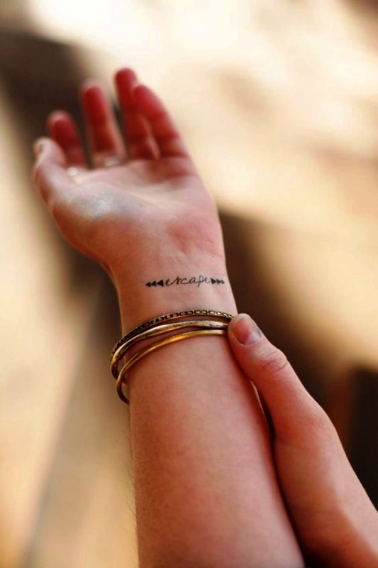 Escape Tattoo On Wrist