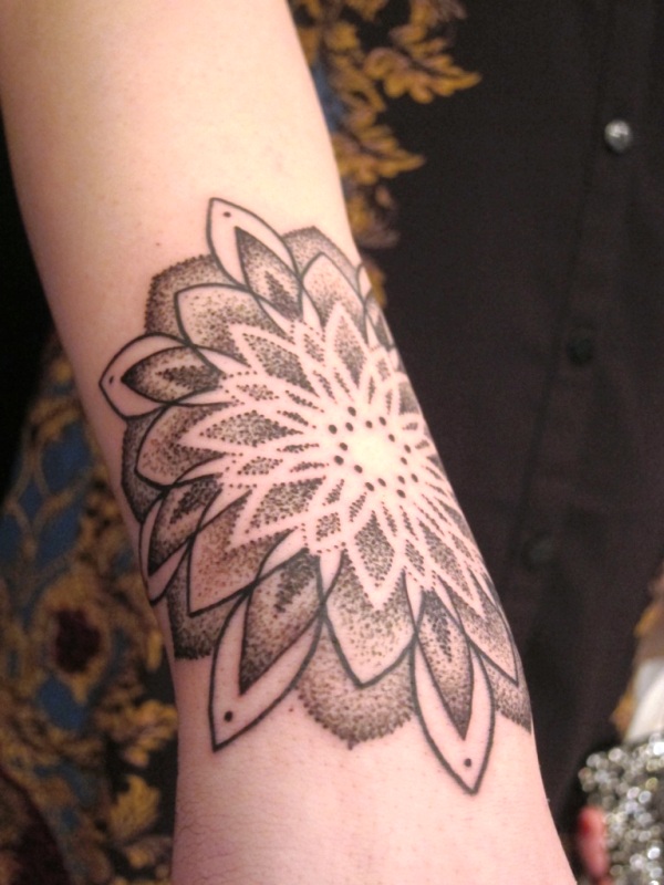 Excellent Lotus Tattoo On Wrist