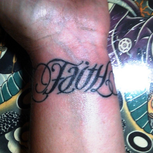 Faith Tattoo On Left Wrist