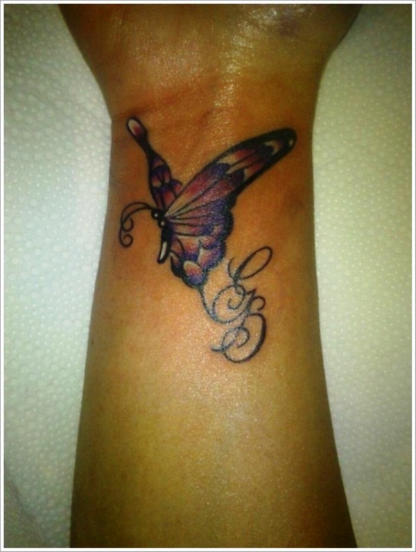 54 Brilliant Butterfly Wrist Tattoos - Wrist Tattoo Designs
