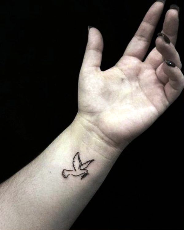 Flying Tattoo On Wrist
