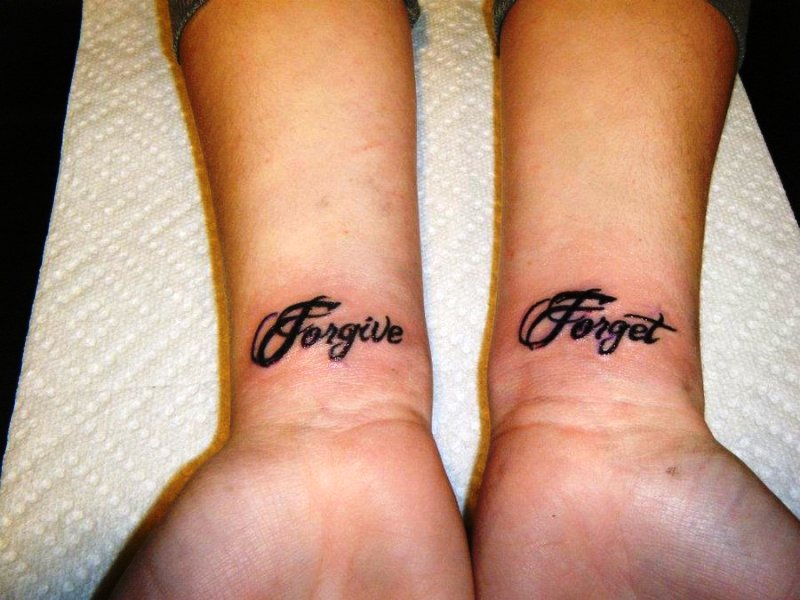 Forgive Wrist Tattoo