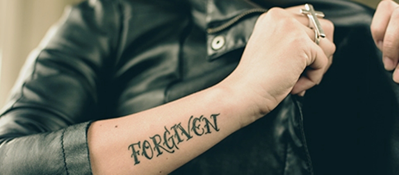 Forgiven Tattoo On Wrist