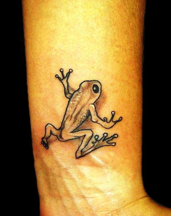 Frog Tattoo On Wrist