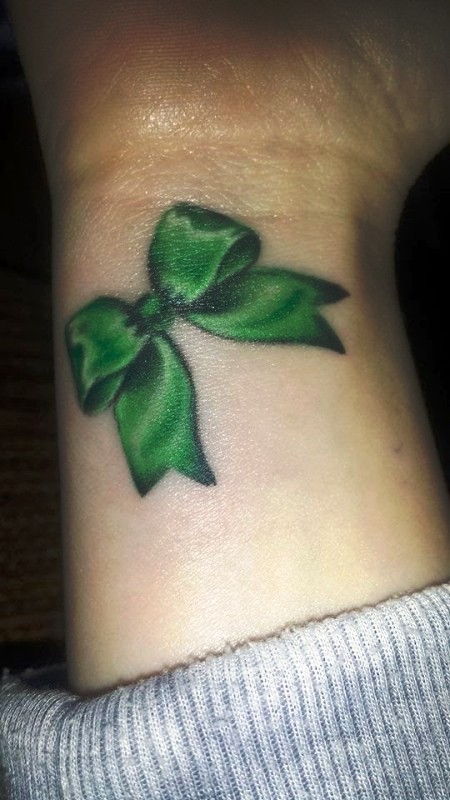Green Bow Tattoo