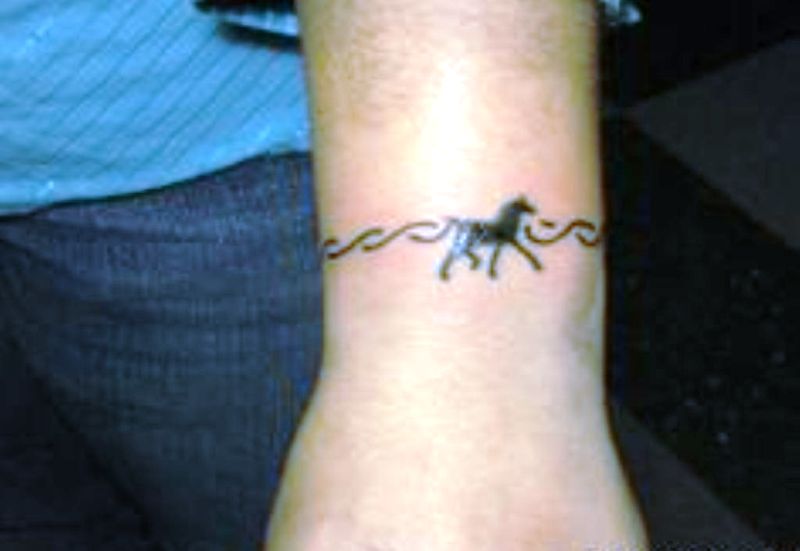 Horse Tattoo On Wrist