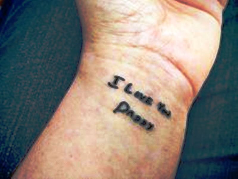 I Love You Paddy Wrist Tattoo