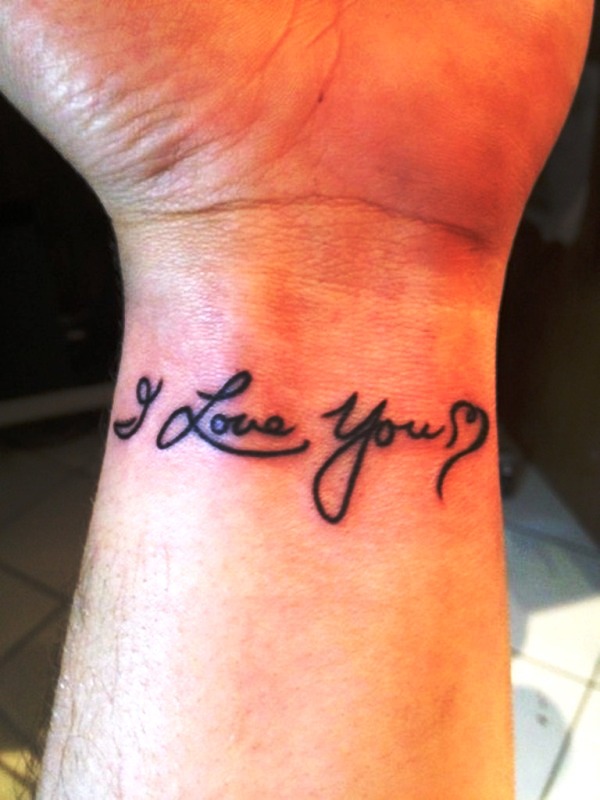 I Love You Wrist Tattoo