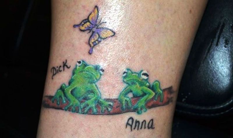 Impressive Frog Wrist Tattoo