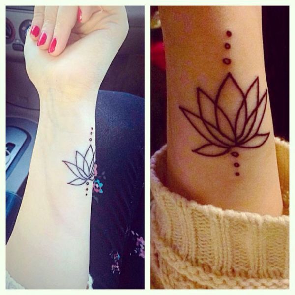 Impressive Lotus Tattoo On Wrist