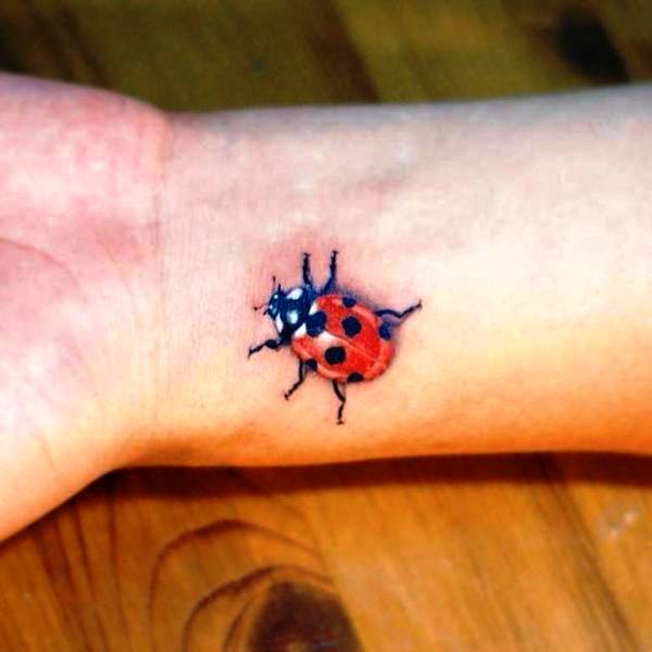 Ladybird Wrist Tattoo