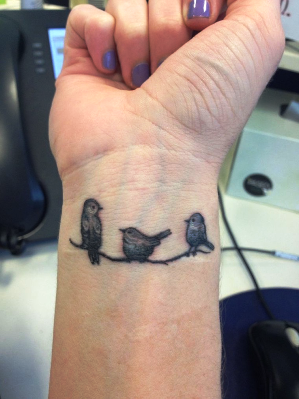 Magnificent Birds Tattoo On Wrist