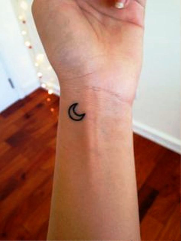 Moon Wrist Tattoo