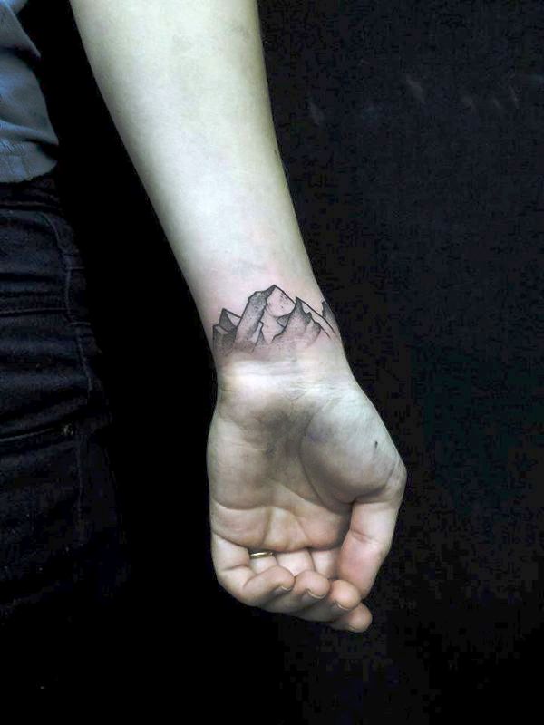 Mountain Wrist Tattoo