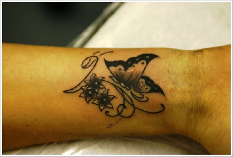 Nice Butterfly Tattoo On Wrist