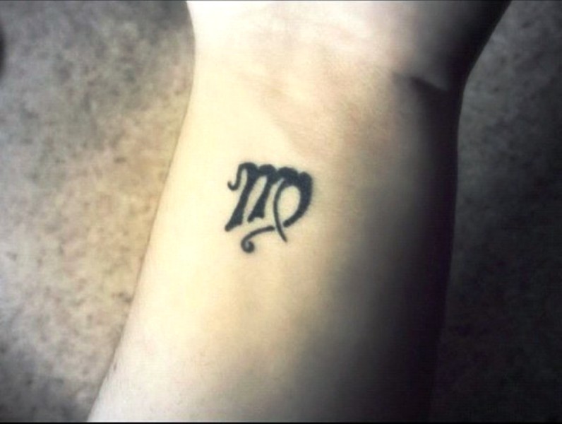 Nice Virgo Tattoo On Wrist