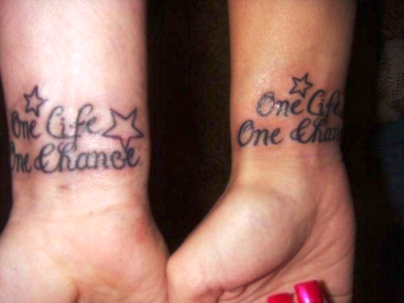 One Life One Chance Quote Tattoo
