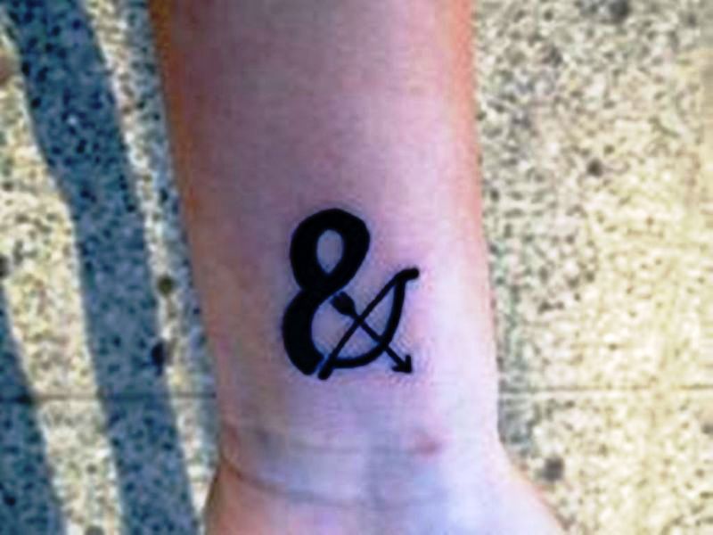 Outstanding Ampersand Wrist Tattoo