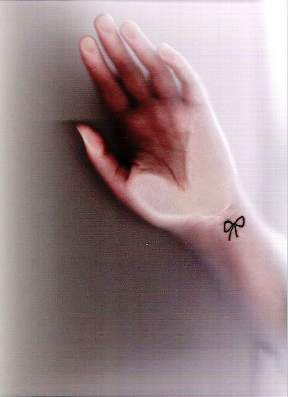 Pic Of Bow Tattoo On Wrist