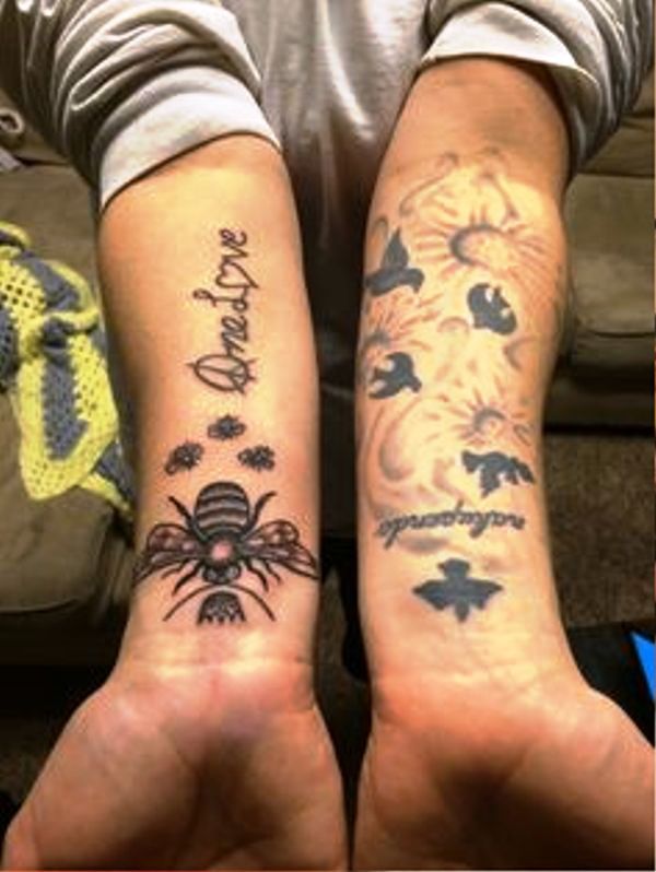 Picture Of Bee Tattoo On Wrist