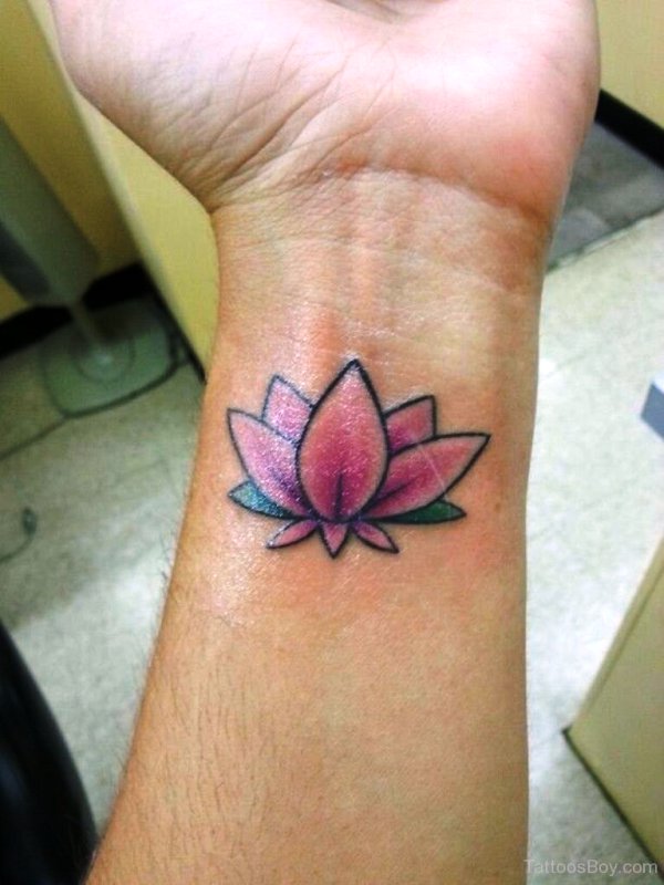 Pretty Pink Lotus Tattoo