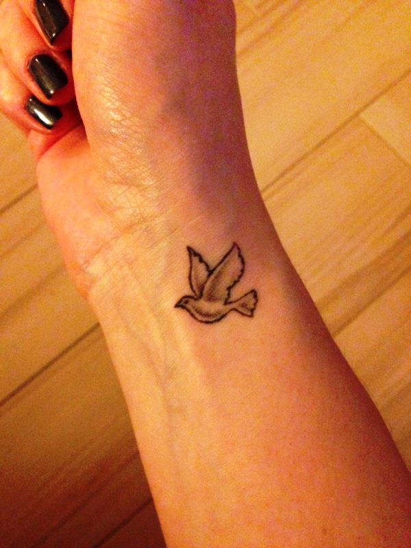 Simple Flying Bird Tattoo