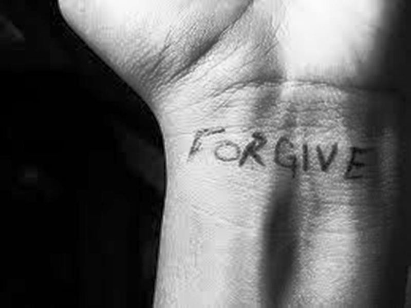 Simple Forgive Wrist Tattoo