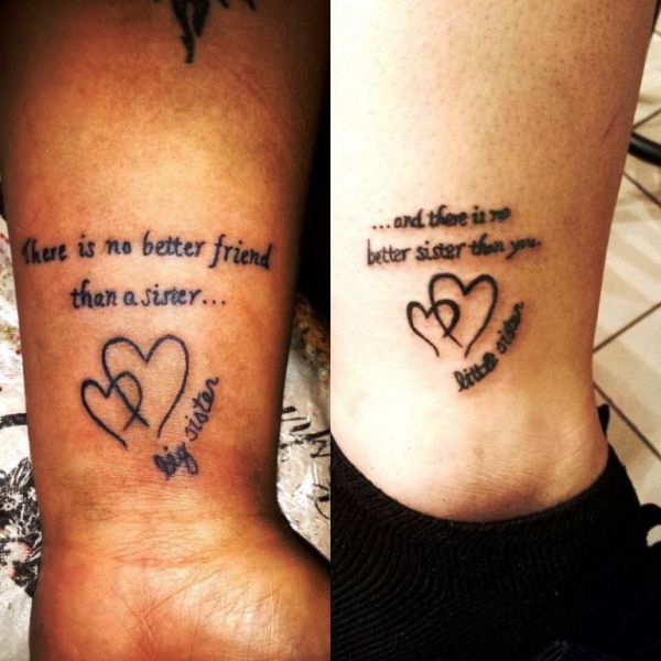 Sister Quote Tattoo On Wrist